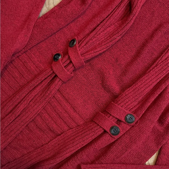 AB Studio Red Women's Cardigan - Picture 3 of 4